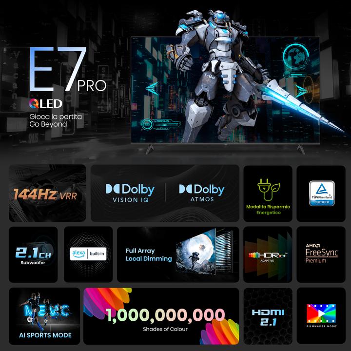 Produktbild Hisense TV 85E7NQ PRO (85", E7NQ, QLED, 4K)