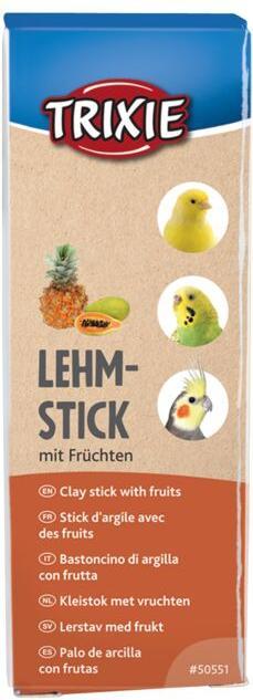 Trixie Lehmsticks mit Früchten für Kanarien, Wellensittiche (2 x, 0.25 kg)