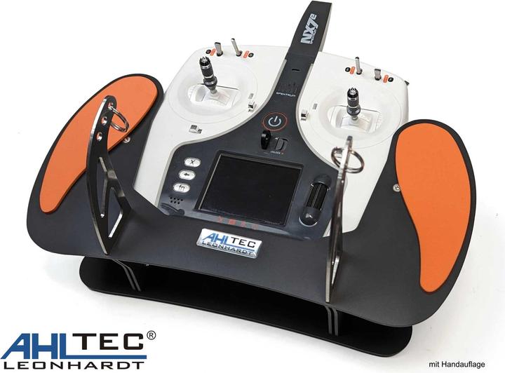 Immagine prodotto AHLtec Console del trasmettitore Spektrum NX7e nera con staffa standard per la console del trasmettitore