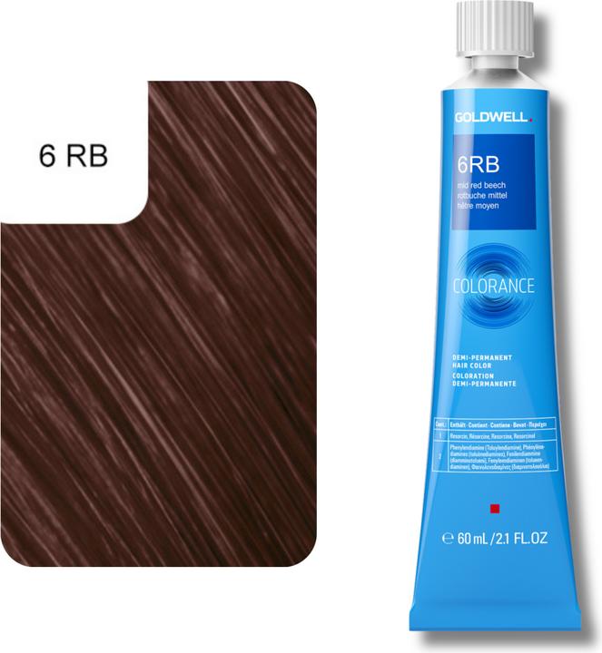 Image du produit Goldwell Colorance Tube Demi-Permanente (6RB hêtre rouge moyen)