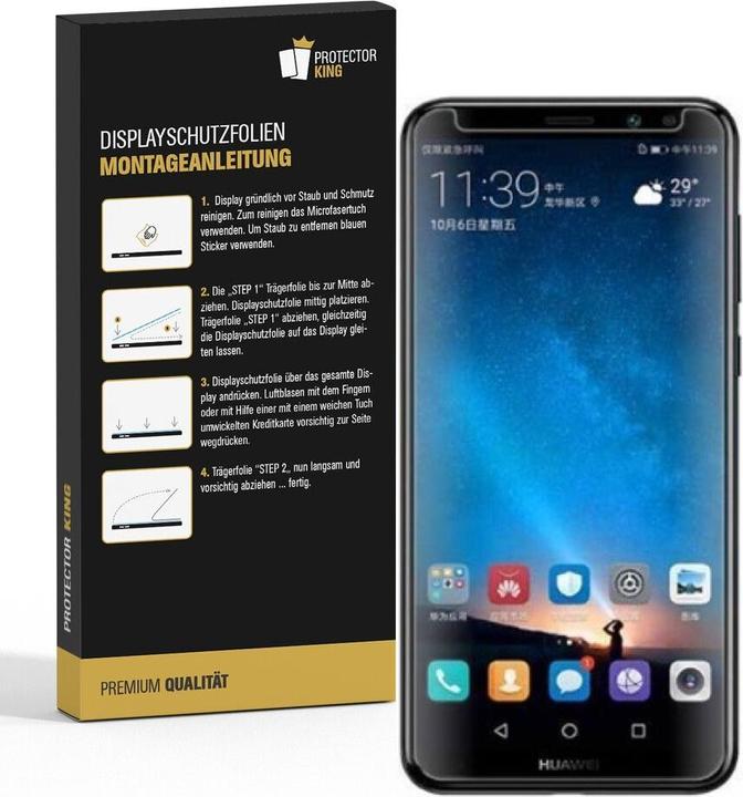 Actual product image Protectorking 3x premium matt anti-reflective screen protector (3 Piece, Mate 10 Lite)