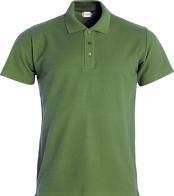 Image du produit Polo Clique Basic 028230, coton, vert militaire, taille L (L)