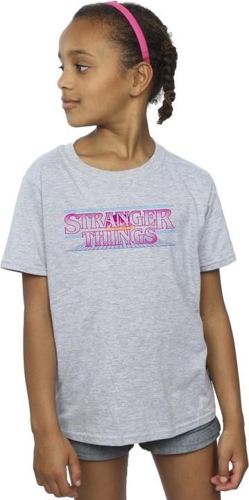 Immagine prodotto Netflix Stranger Things Retro Title Maglietta Ragazze (152, 158)