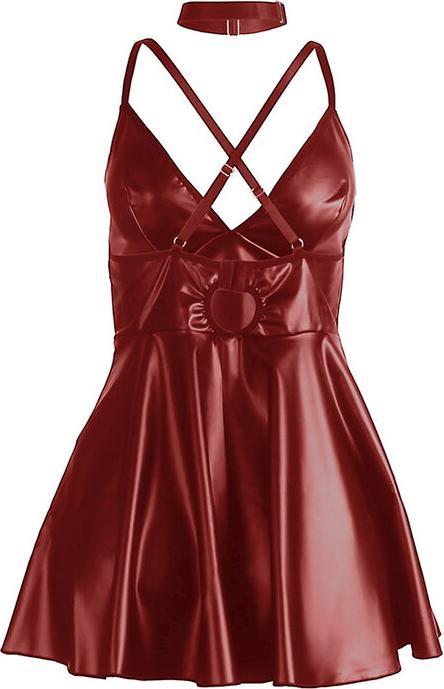 Actual product image Subblime - 955403 DRESS WITH BURGUNDY LEATHER STRAPS L/XL (L)