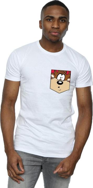 Produktbild Looney Tunes Tasmanian Devil Face Faux Pocket TShirt (XL)