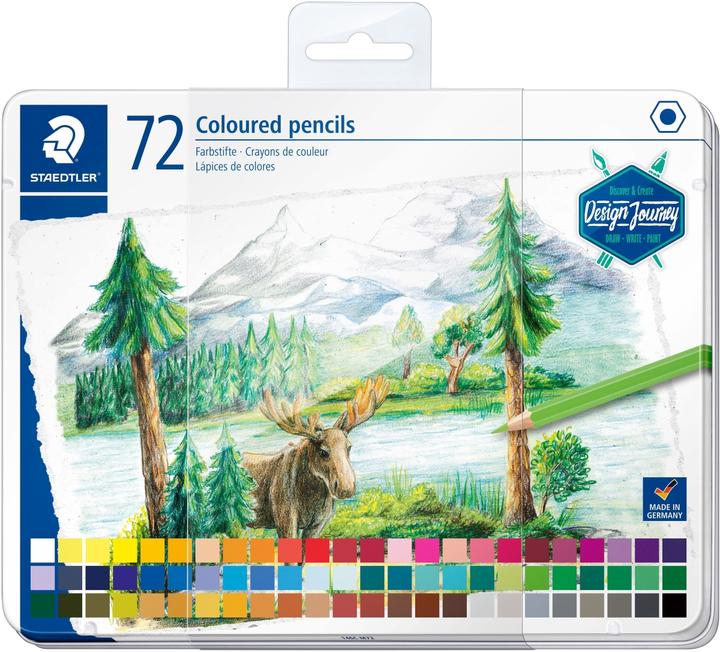 Produktbild Staedtler 146C, Metalletui Mit 72 Farbstiften In Sortierten Farben (72 Farben, 1 x)