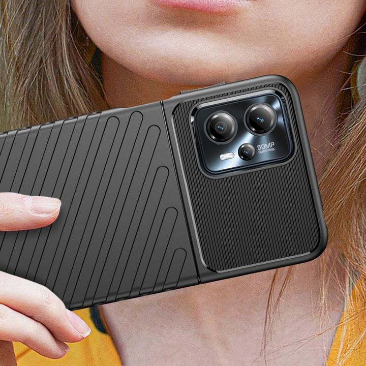 Produktbild Hurtel Thunder Case Hülle für Motorola Moto G13 Silikon Armor Case schwarz (Motorola Moto G13)