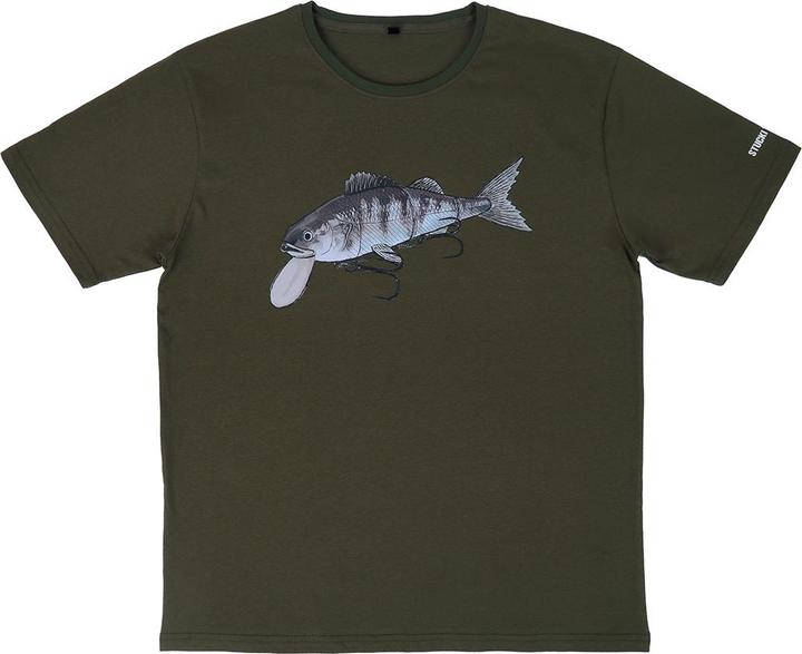 Image du produit Stucki Fishing Because Fanatics T-Shirt Olive (XL)
