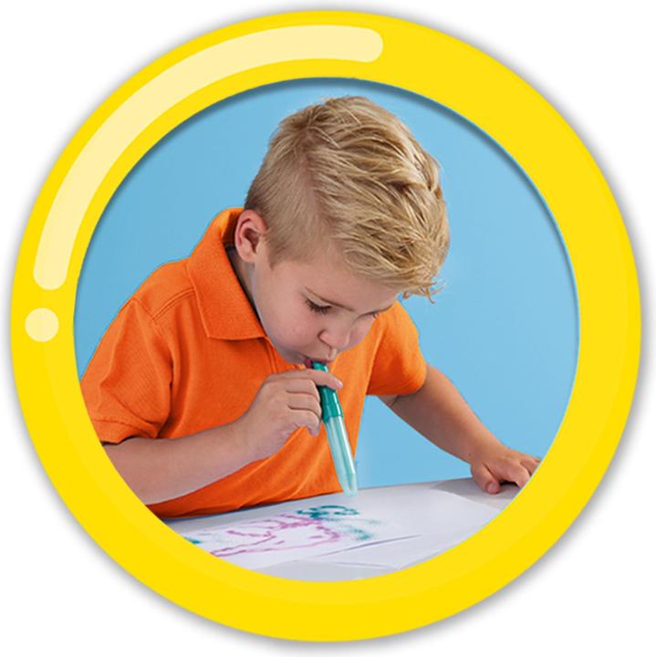 Produktbild Ses Creative Blow Airbrush Pens - Dinosaurier mit magischem Farbwechsel