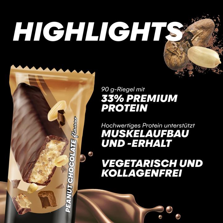 Produktbild Powerbar Protein Plus 33% (Erdnuss, Schokolade, 10 Stk., 900 g)