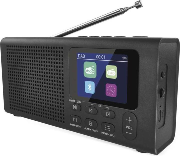 Emos Dab Fm Bluetooth Radio P-600b Black (DAB, FM, DAB+, Bluetooth)