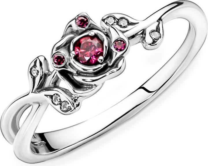 Actual product image Pandora Disney Beauty and the Beast Rose Ring (52, 925 Silver)