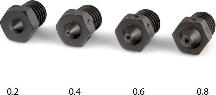 Actual product image 3d-printerstore.ch Creator P120 Mixed Hardened Dune - 4 pcs (Blast pipe)