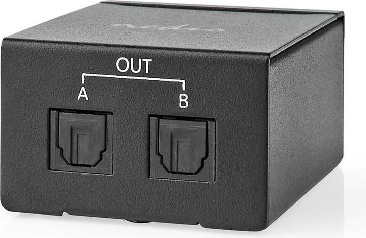 Image du produit Nedis Séparateur TosLink 2 voies Ports - entrée : TosLink femelle Ports - sortie : 2X TosLink D