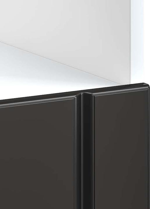 Image du produit VidaXL Armoire pour four Lucca Noir Bois composite Armoire pour four (60 x 46 x 81.5 cm)