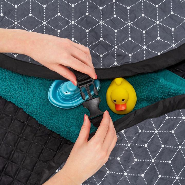 Produktbild Zamboo Krabbeldecken Spielplatzdecke 2in1 - Tasche und Unterlage - Grau