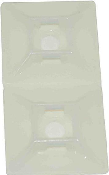 Produktbild Rs Pro Befestigungssockel selbstklebend, Nylon 66 28.6mm x 28,6 mm, für 5.3mm  5.5mm Kabelbinder, 1 (Kunststoffkabelbinder, 28.60 mm, 100 Stk.)