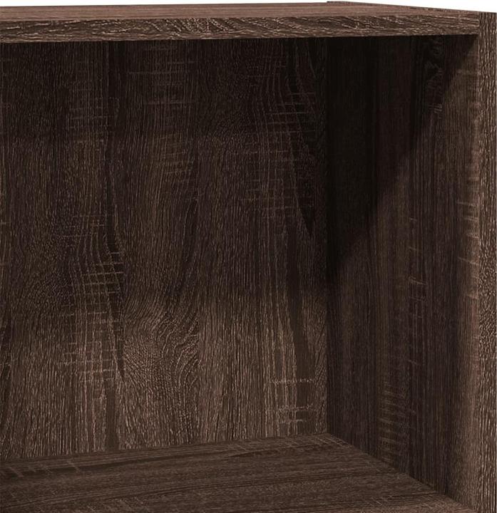 Actual product image VidaXL Bücherregal Regal Standregal Büroregal Aktenregal Braun Eichen-Optik (60 x 30 x 77 cm)