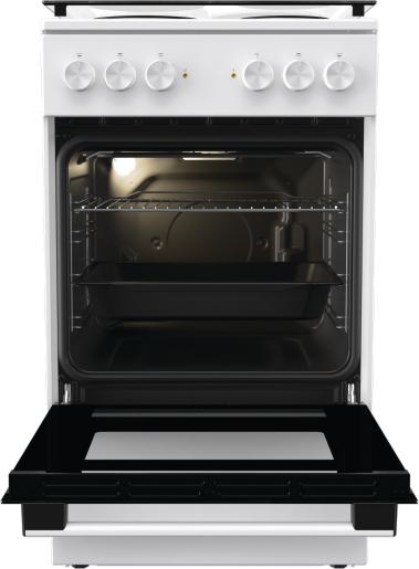 Actual product image Gorenje GE5 A22 WH ws Free-standing cooker A 50cm 4 hotplates 70L 6heating modes