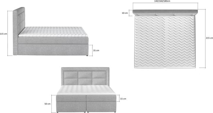 Produktbild ELTAP Vivre mit Stauraum (140 x 215 cm)