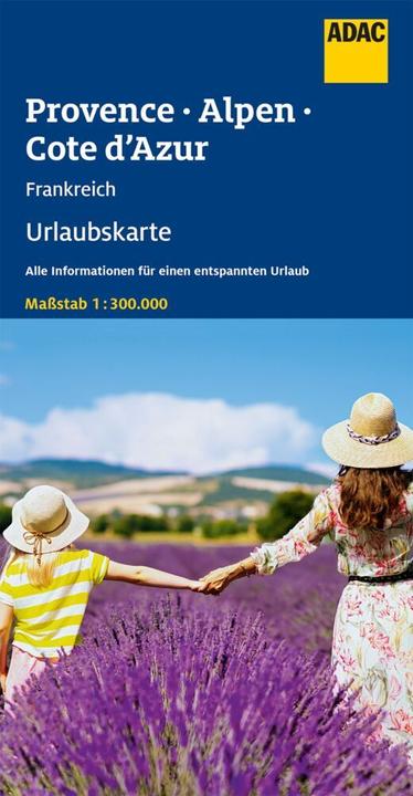 Immagine prodotto ADAC Carta delle vacanze F Provenza, Alpi francesi, Costa Azzurra 1:300 000