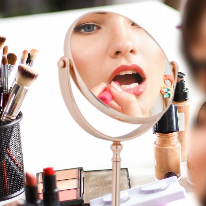 Actual product image Relaxdays Makeup Mirror (18 x 10.5 x 27.5 cm)