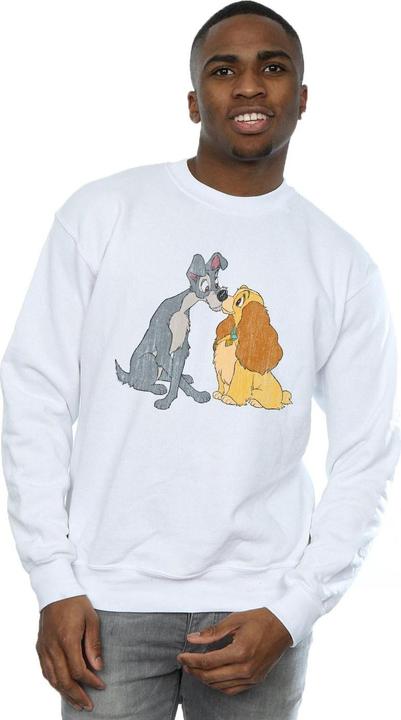 Produktbild Disney Lady And The Tramp Distressed Kiss Sweatshirt (S)