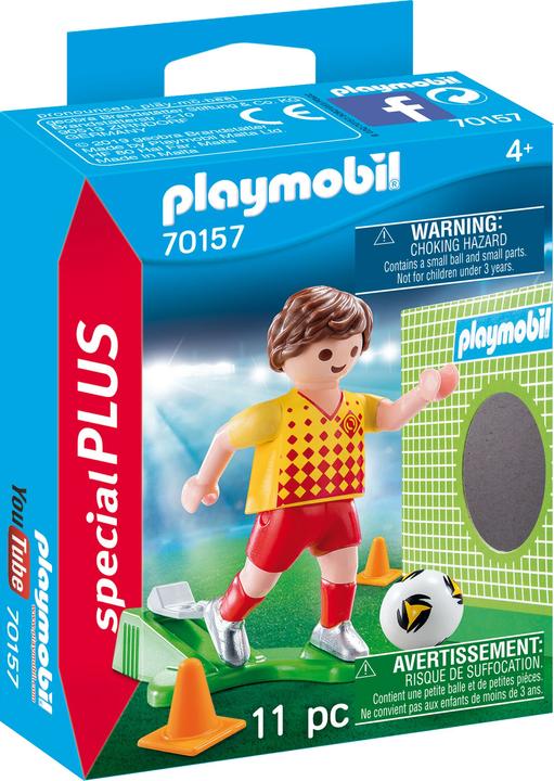Playmobil Fussballspieler mit Torwand (70157)