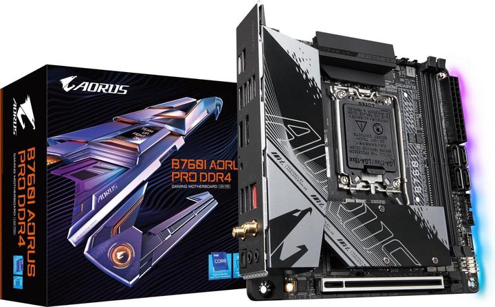 Actual product image Gigabyte B760I AORUS PRO (LGA 1700, Intel B760 Express, Mini-ITX)
