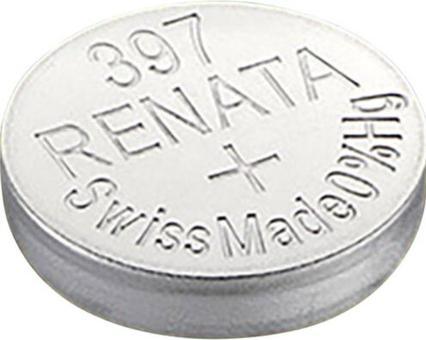 Produktbild Renata Knopfzelle 397 1.55 V 1 St. 32 mAh Silberoxid (1 Stk., V397, 32 mAh)