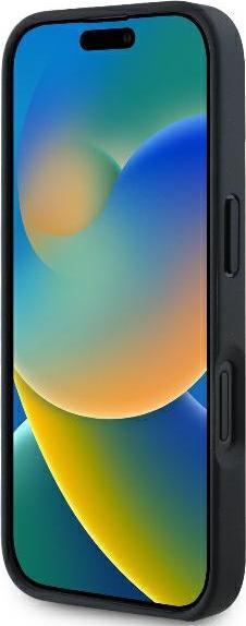 Actual product image Karl Lagerfeld Mercedes MEHCP16MARMBK iPhone 16 Plus 6.7" czarny/black hardcase Leather Urban (Apple iPhone 16 Plus)