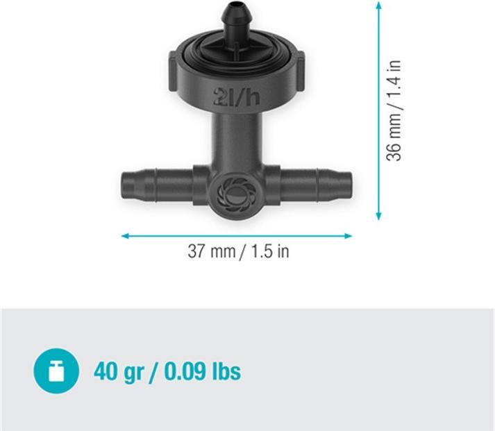 Actual product image Gardena Micro-Drip-System Row Drip (Drip irrigation dripper)