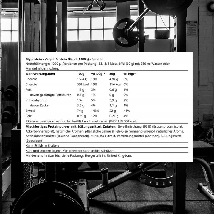 Image du produit MyProtein Mélange de protéines végétaliennes (Banane, 1 pcs, 1000 g)