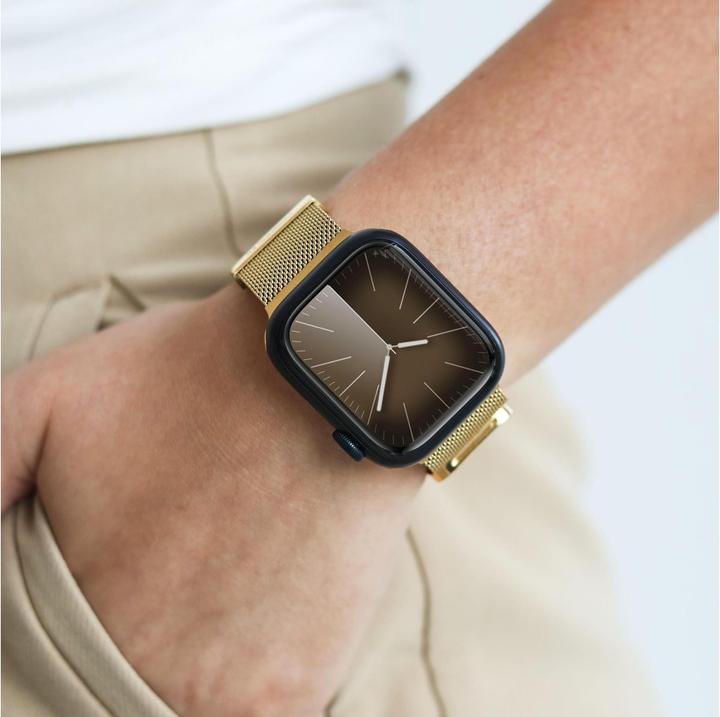 Actual product image Vonmählen Milanese wristband 2 for Apple Watch 38 40 41 mm gold (Stainless steel)