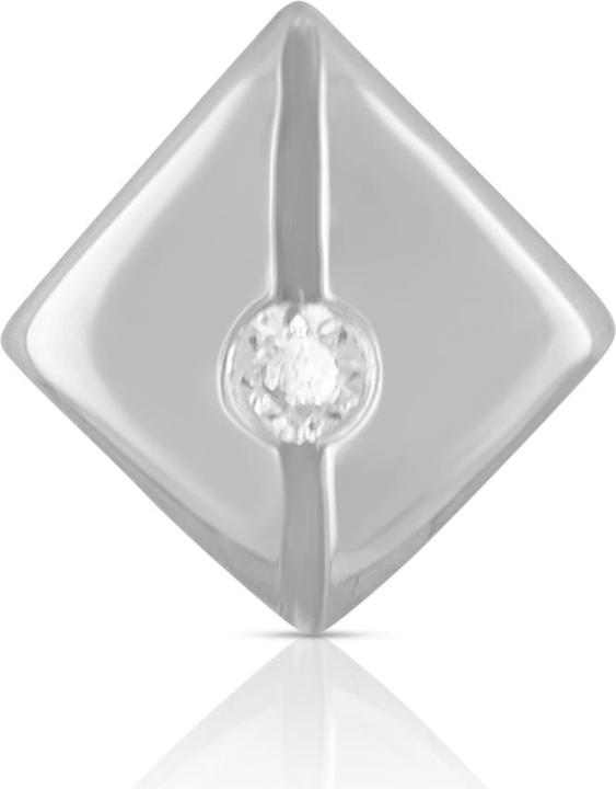 Produktbild Muau Single ear studs white gold 750 Zirconia 7mm (750/18 K Gold)