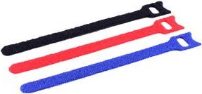 Immagine prodotto Shiverpeaks BASIC-S Fascetta in velcro, 145 x 11 mm, colorata con occhiello, in plastica, facile e veloce (Fascette in velcro, 145 mm, 12 pz.)