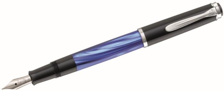 Actual product image Pelikan Fountain pen M205 Blue Marble. F case (Blue marbled, 1 x)