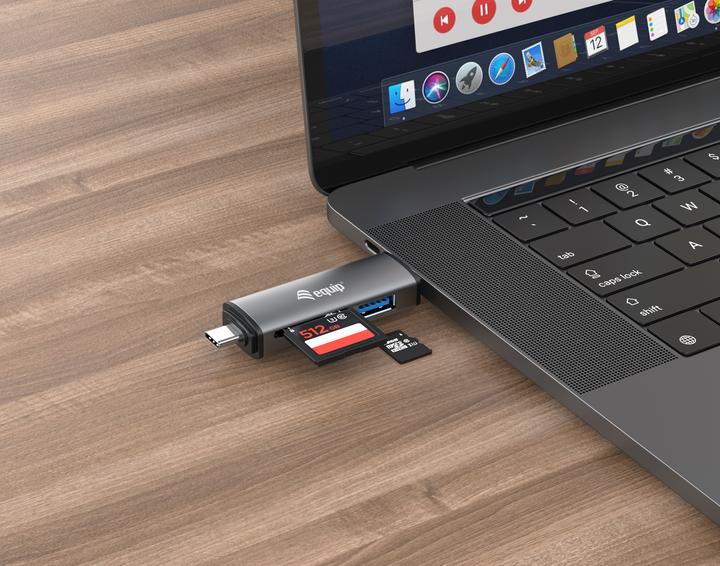 Actual product image equip USB 3.0 HUB Card Reader (USB-C, USB 3.0)