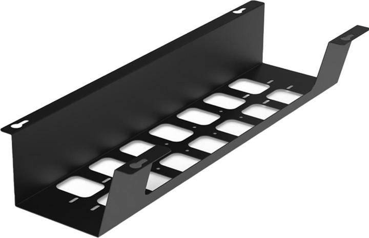 Actual product image OK-Line Cable tray BOXIT V metal black L.520mm W.120mm (Cable hole, 52 cm)