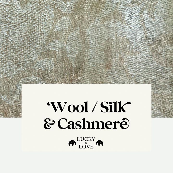 Actual product image Lucky & Love cashmere silk wool scarf "Safiya"