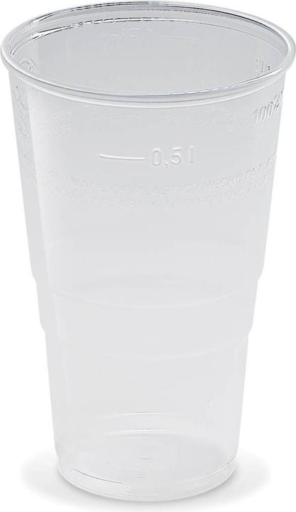 Actual product image Wimex.eu Drinking cup (PP) clear 95mm 0.5L - 50 pieces (50 x)