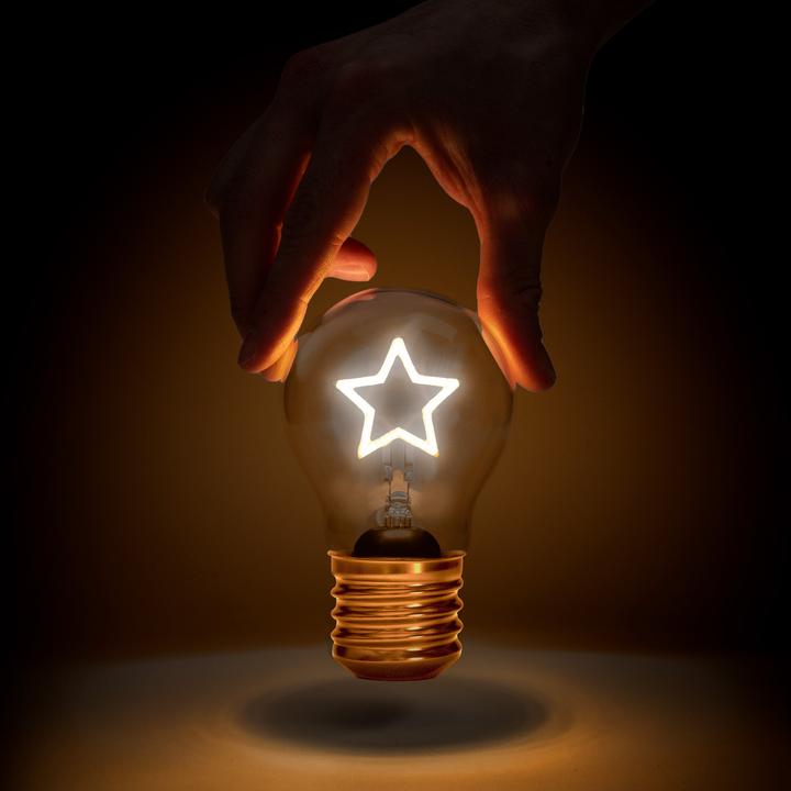 Immagine prodotto Suck UK Stella a forma di lampadina