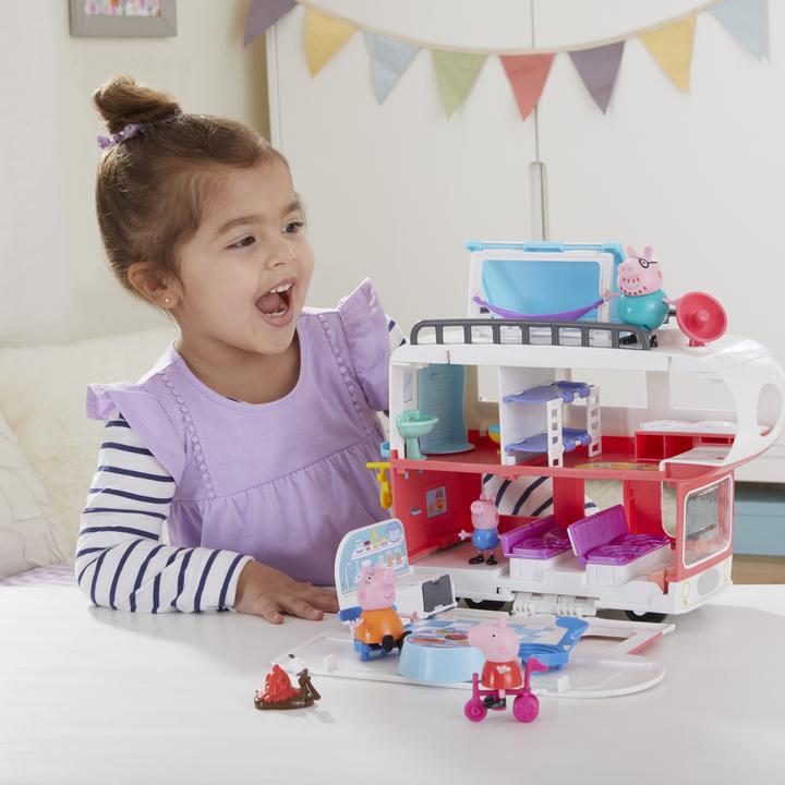 Actual product image Peppa Pig Pig s Avonturen, Family Camper, Kinderspeelgoed met 4 figuren