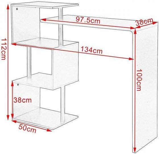 Produktbild Woltu Bartisch (134 x 38 x 112 cm)