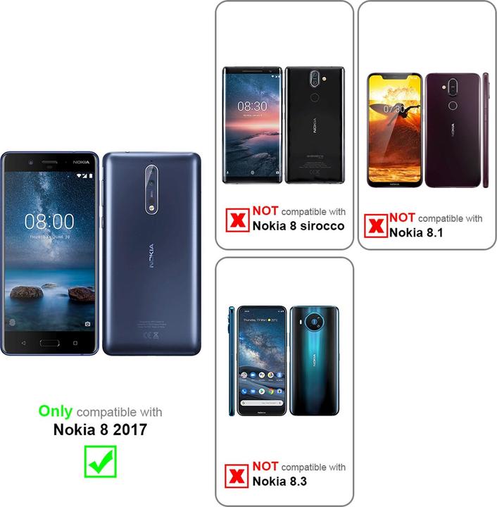 Actual product image Cadorabo Flip like Invisible Cover (Apple iPhone 8)