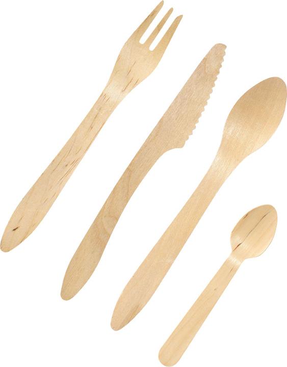 Produktbild Biopak Einweg-Löffel 100 Stück, Hellbraun (100 x)