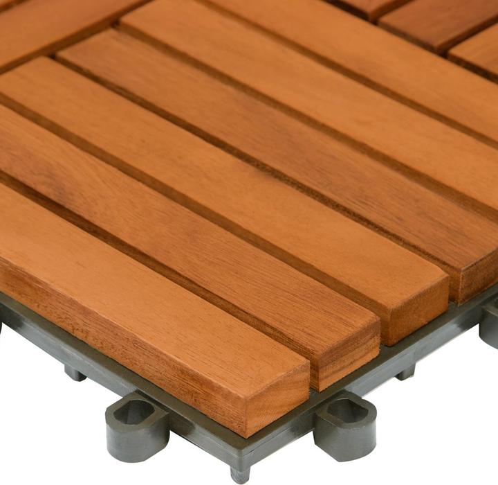 Produktbild Casaria Holzfliese (11 x, 30 x 30 cm)