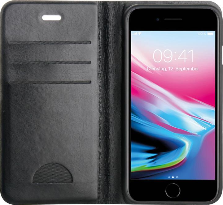 Vivanco Buchklapptasche Premium fuer iPhone 8/7/6S+, mit Standfunktion und Kartenfach mit RFID Blocker (Apple iPhone 6 Plus, Apple iPhone 7 Plus, Apple iPhone 6s Plus, Apple iPhone 8 Plus)