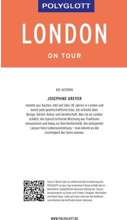 Immagine prodotto on tour Reiseführer London (Tedesco, Josephine Grever, 2019)