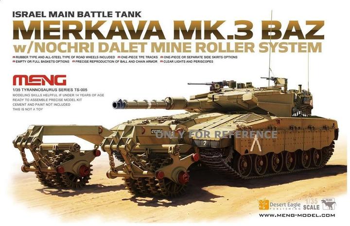 Actual product image Meng-Model Israel Main Battle Tank Merkava Mk.3 BAZ
